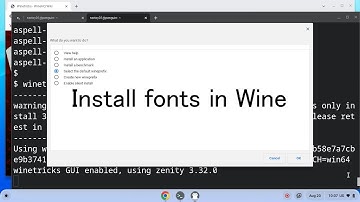 Install fonts in Wine
