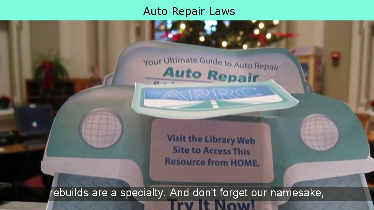 Auto Repair Laws YouTube