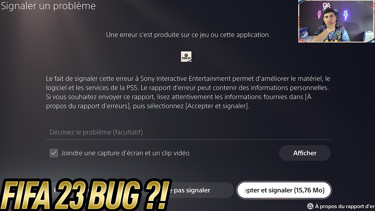 FIFA 23 IMPOSSIBLE DE LANCER FIFA 23 PS5 ????!!!! COMMENT