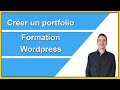 CRÉER UN PORTFOLIO :  formation Wordpress