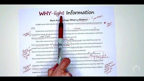 Go beyond highlighting-- expect why-lighting