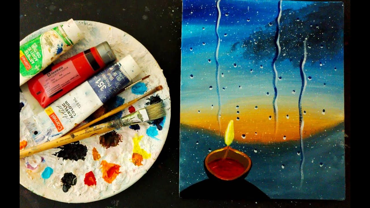Diwali Canvas painting YouTube