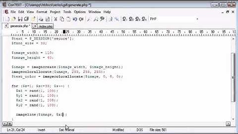 Beginner PHP Tutorial   166   Creating Captcha Image Security Part 3   YouTube