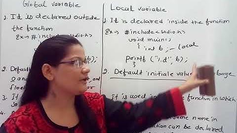 GLOBAL and LOCAL VARIABLES in C in Hindi  Lec-36|C Programming Tutorial in Hindi