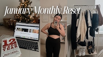 January Monthly Reset Routine | setting up for the 12 week year, creating habit loops