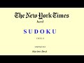 The New York Times hard SUDOKU (deel 08)