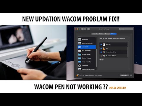 Wacom problem I wacom pen not working I wacom new updation problem  I Mac Catalina with wacom