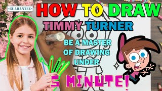 How To Draw Timmy Turner From Fairly Odd Parents Step By Step For Beginner Guide