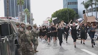 Cal guard assists los angeles law enforcement by providing security
during ongoing demonstrations, minnesota guardsmen protect local
corner store, message to...