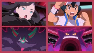 ASH VS MARNIE! ASH'S G-MAX GENGAR VS MARNIE'S G-MAX GRIMMSNARL! Pokemon Journeys Episode 99 REVIEW