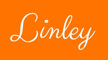 Learn how to Sign the Name Linley Stylishly in Cursive Writing