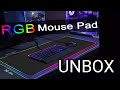 RGB Gaming mouse pad unbox ||