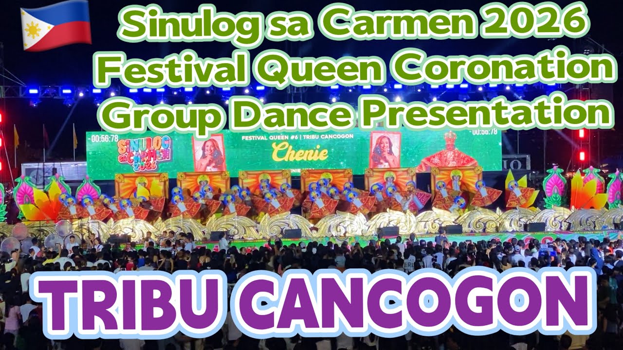 Sinulog sa Carmen Festival Queen 2026 CANCOGON Group Dance Performance Cebu Prov. Costume CORONATION