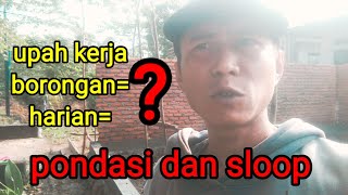 menentukan harga borongan pondasi dan sloop permeter