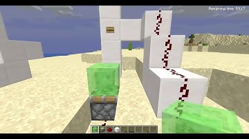 Minecraft tutorial Slime block elevator simple design