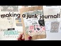 Making my journal for junk journal january  tips for daily prompt challenges 