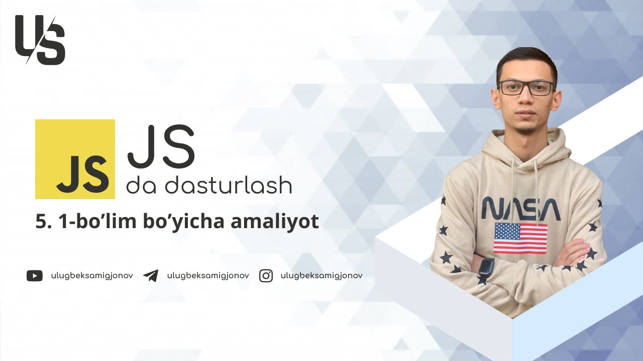 1-bo'lim bo'yicha amaliyot