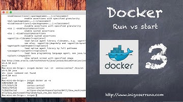 Docker sencillo: run vs start en Español