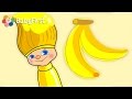 Yellow Ducks Flowers And BANANAS Color For Kids Petey Paintbrush BabyFirstTV