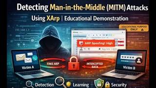 Detecting Man-in-the-Middle (MITM) Attacks Using XArp | Educational Demonstration