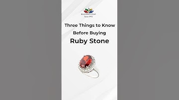 Three things to know before buying RUBY GEMSTONE! | #ruby #naturalgemstone #brahmagems
