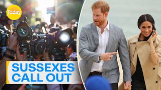 Harry and Meghan call out paparazzi for stalking their children | Today Show Australia