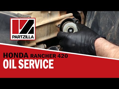 how-to-change-the-oil-on-a-honda-rancher-420-|-2012-honda-rancher-420-oil-change-|-partzilla.com