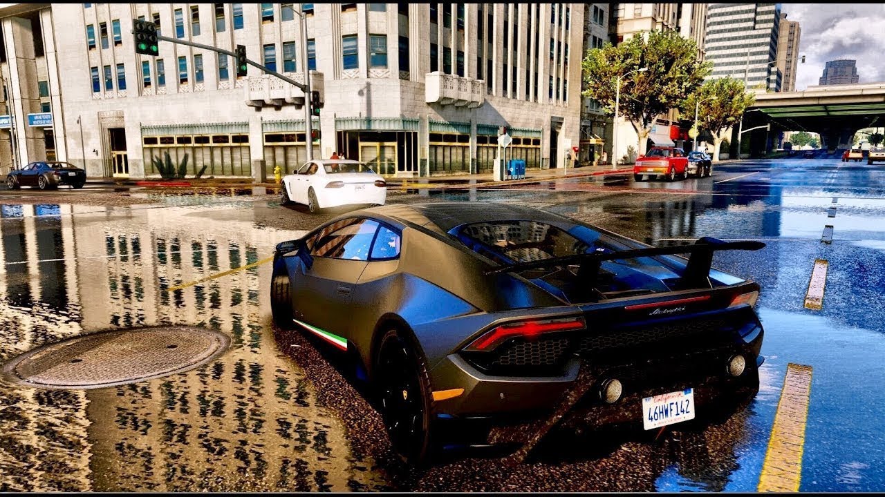 GTA V REDUX Graphics Gameplay Real Time Ray Tracing 