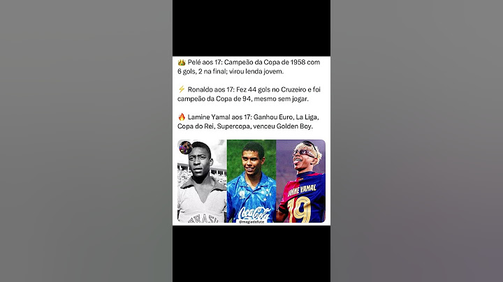Maiores atuações da história aos 17 anos? 🐐 #futebol #lamineyamal #yamal #ronaldo #pelé #goat