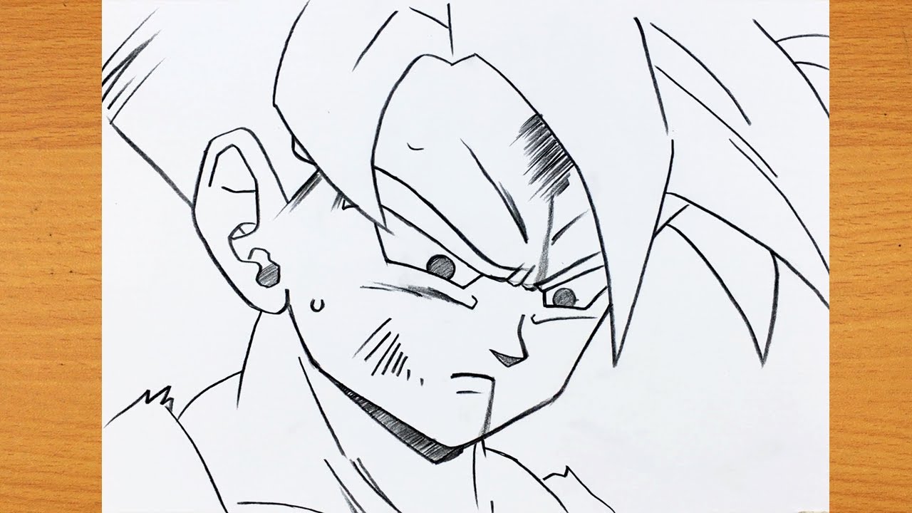 Cómo Dibujar a GOHAN SSJ Paso a Paso a Lápiz FÁCIL ✏️ Dibujos Fáciles