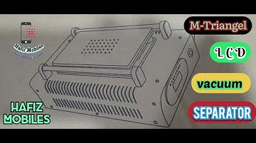 M Triangel LCD vacuum separator MACHINE 7 inch Review and unboxing