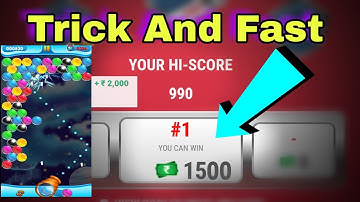 BUBBLE SHOOTER TRICK PART-4 UNLIMITED SCORE 24 HOURS LIVE EARN PAYTM CASH, MPL Game trick September