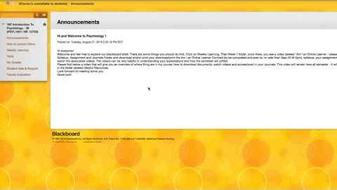SteveMillers Psych 1 Blackboard Overview F19