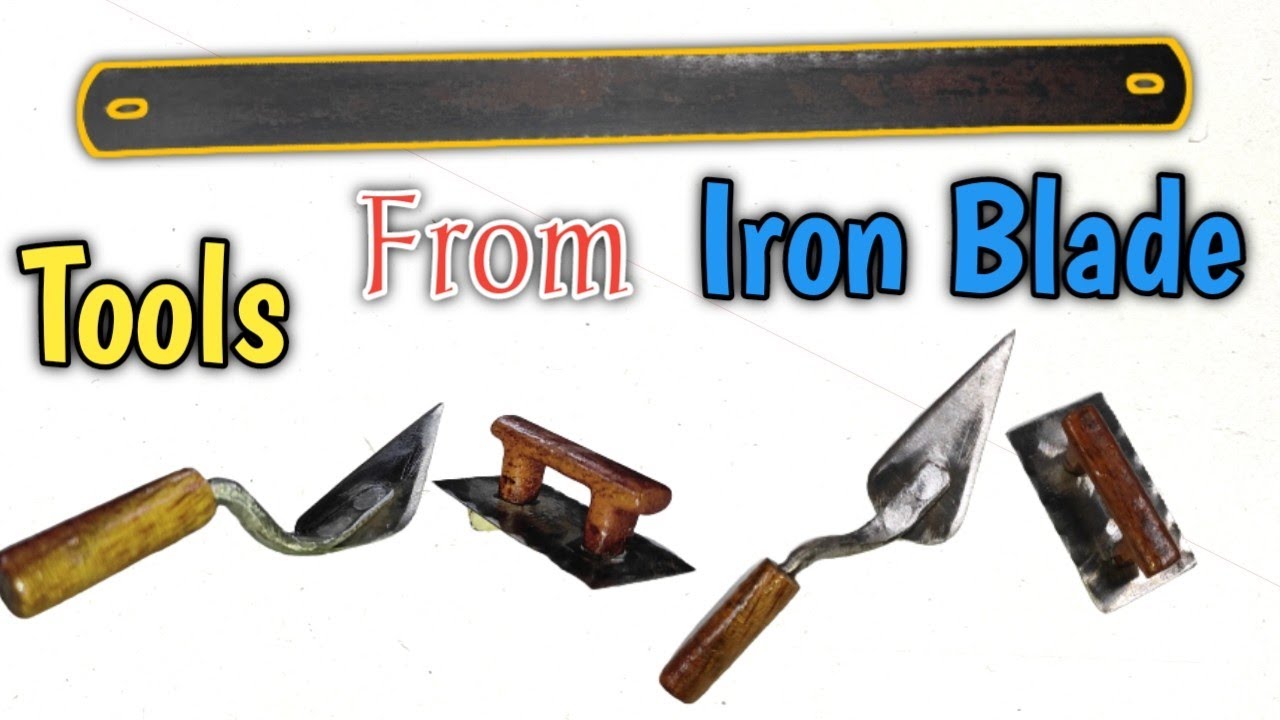 How to make Mini Trowel for Construction work from Iron Blade ll iron