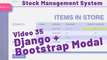 35 HOW TO ADD BOOTSTRAP MODAL AND BACKGROUND IMAGE TO THE DJANGO