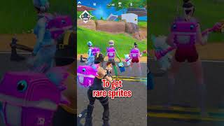 How To Get RARE Sprites!😱 #fortnite