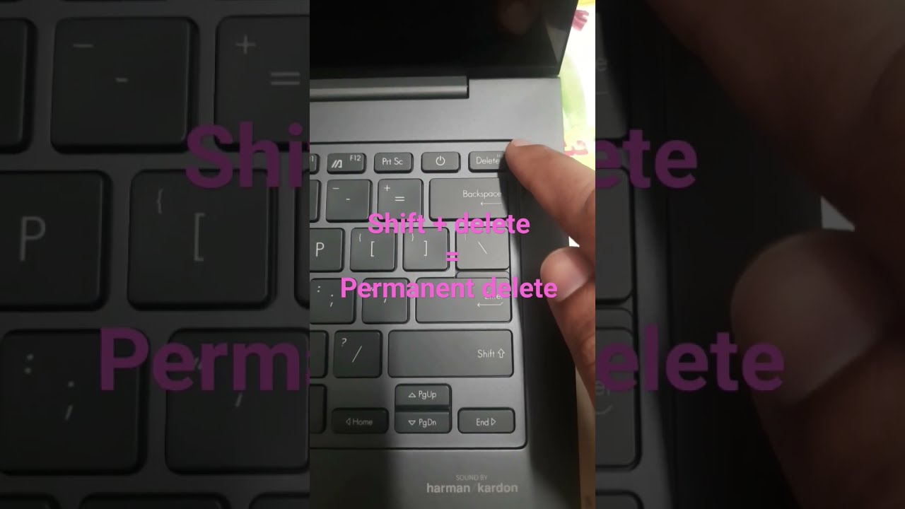 Permanent Delete Shortcut Key Laptops