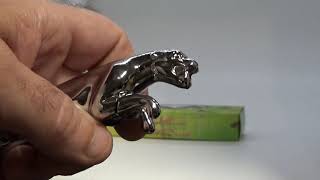 Chrome Jaguar Leopard Shaped Butane Jet Torch Lighter USA Stocked And Shipped