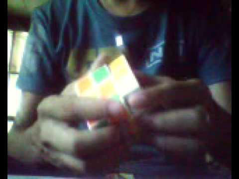Slow attempt of solving rubiks cube