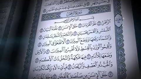 سورة الرحمن بصوت خاشع ورائع جميل القارء الشيخ صلاح بو خاطر