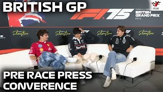 F1 Pre-Race Press Conference British GP 2025 | George Russell, Charles Leclerc, Yuki Tsunoda