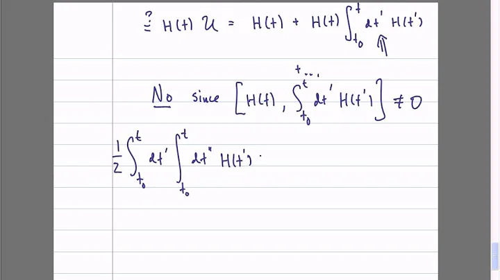 Quantum Theory, Lecture 4.5: Time Evolution Operator. Dyson Series. Time-Ordered Exponential.