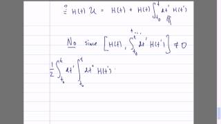 Quantum Theory, Lecture 4.5: Time Evolution Operator. Dyson Series. Time- Ordered Exponential. - YouTube