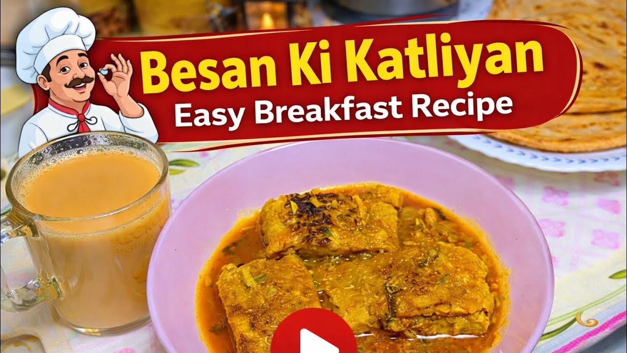 Besan ki katliyan easy breakfast recipe must try at least one time 👩‍🍳😋👍🍴|| 