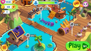 Talking Tom Pool Level 101 - Walkthrough