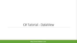 Famous C# Tutorial - DataView Net Worth