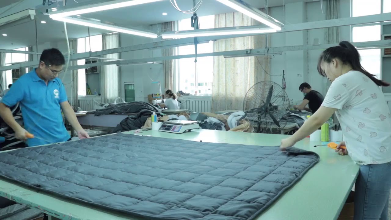 How to Manufacturing Gravity Blanket? Custom Cotton Fabric Weighted