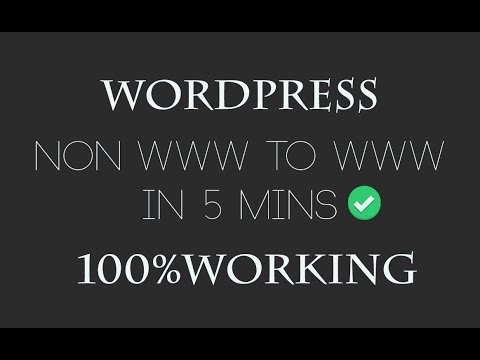 Non www  to www in 5 mins 2017