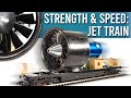 Extreme fan powered model train  high speed tests  crash  destruction