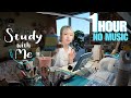またコツコツとお勉強しよう！study with me | 1hour | no music